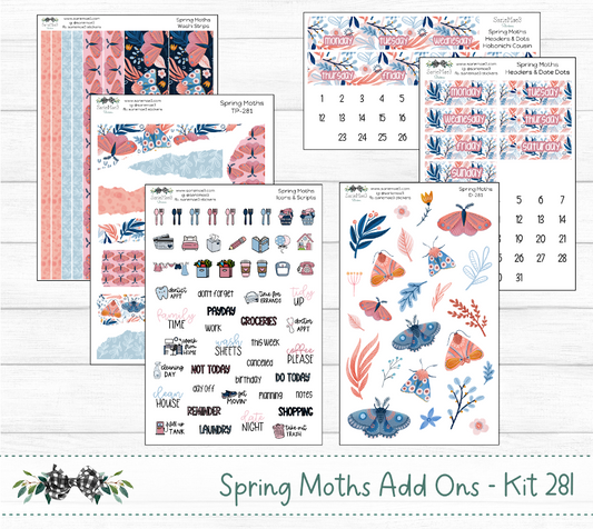 Weekly Kit Add Ons, Spring Moths, Kit 281