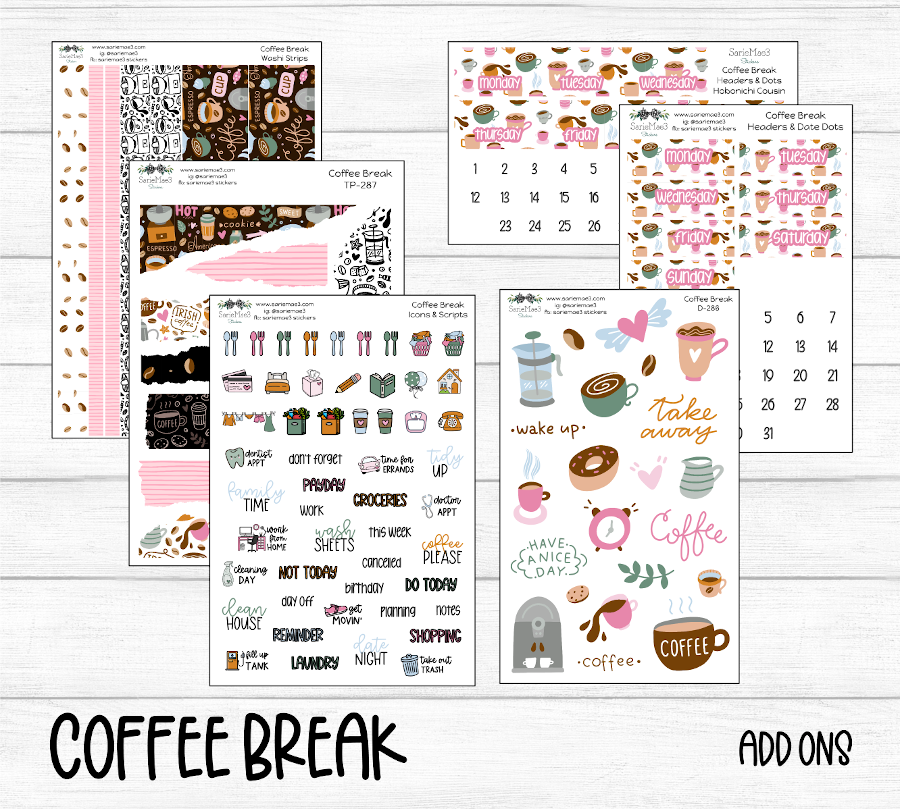 Hobonichi Cousin Kit, Coffee Break, HCW-286