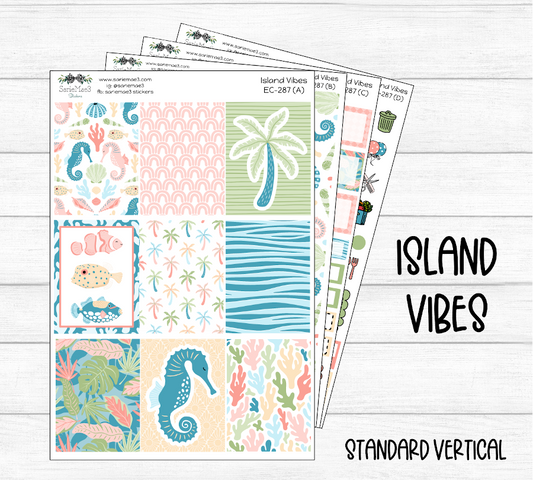 Vertical Weekly Kit, Island Vibes, V-287
