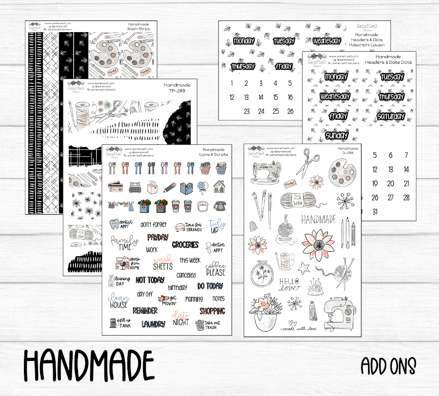 Weekly Kit Add Ons, Handmade, Kit 288