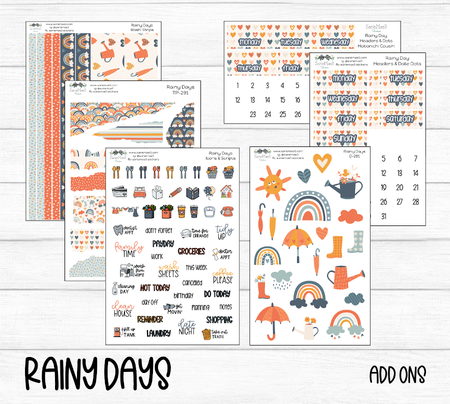 Hobonichi Cousin Kit, Rainy Days, HCW-291