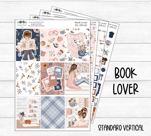 Vertical Weekly Kit, Book Lover, V-295