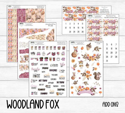 Weekly Kit Add Ons, Woodland Fox, Kit 298