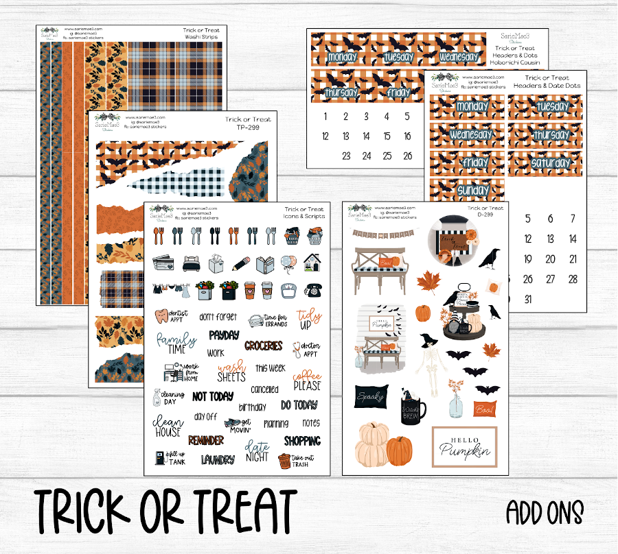 Weekly Kit Add Ons, Trick or Treat, Kit 299