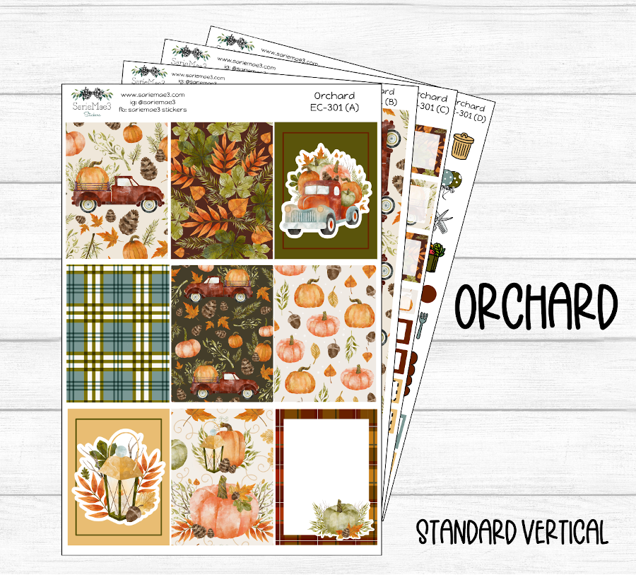 Vertical Weekly Kit, Orchard, V-301