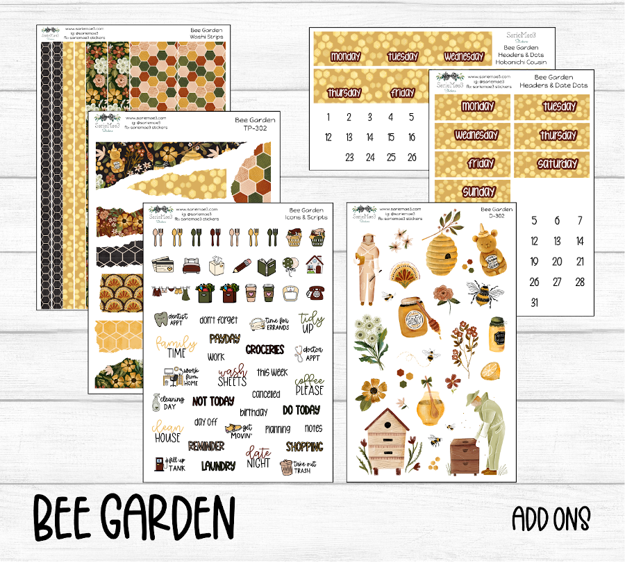 Journaling Kit, Bee Garden, J-302