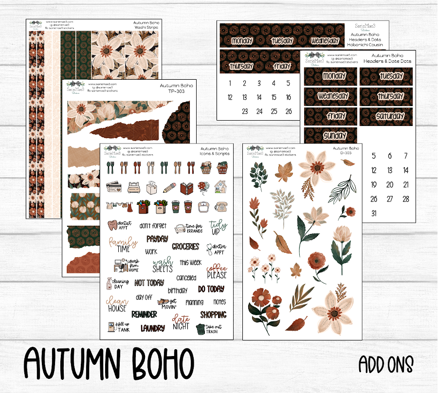 Hobonichi Weeks Kit, Autumn Boho, HW-303