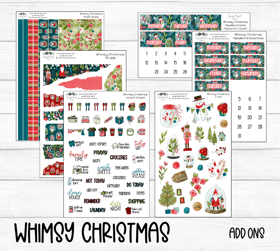 Weekly Kit Add Ons, Whimsy Christmas, Kit 309