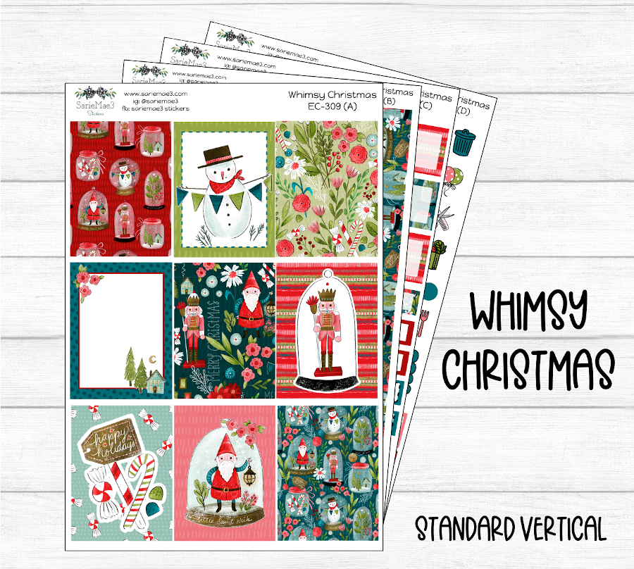 Vertical Weekly Kit, Whimsy Christmas, V-309