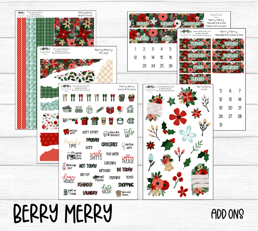 Weekly Kit Add Ons, Berry Merry, Kit 310