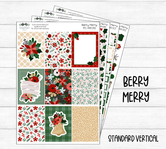 Vertical Weekly Kit, Berry Merry, V-310