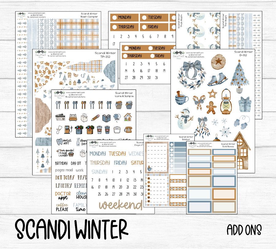 Weekly Kit Add Ons, Scandi Winter, Kit 312