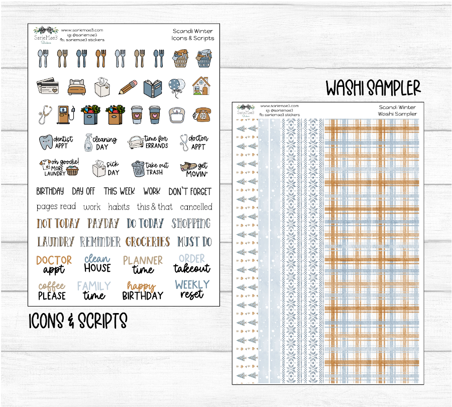 Weekly Kit Add Ons, Scandi Winter, Kit 312