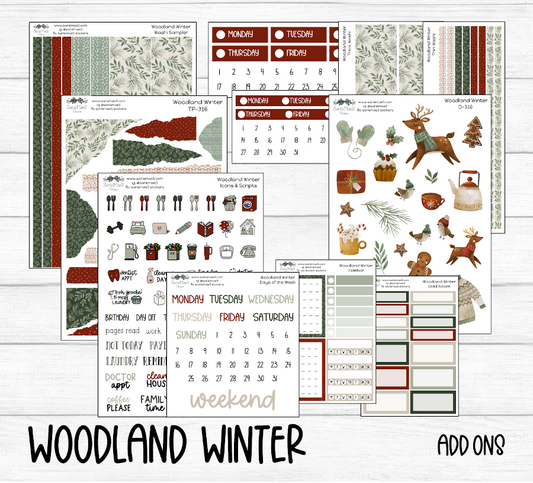 Weekly Kit Add Ons, Woodland Winter, Kit 316