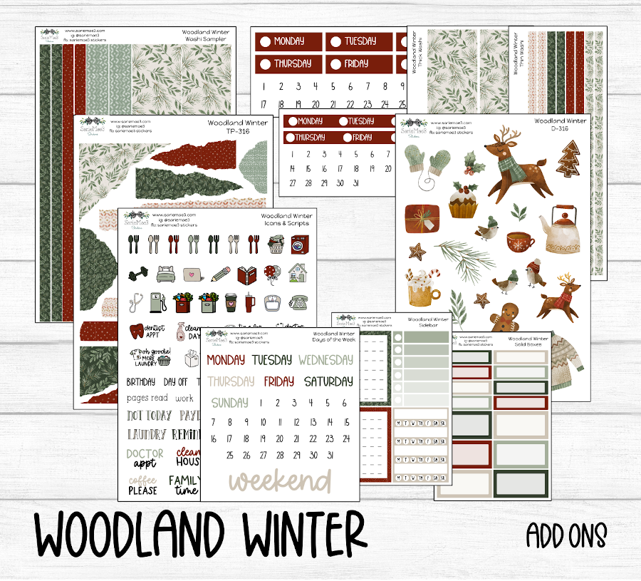 Hobonichi Cousin Kit, Woodland Winter, HCW-316