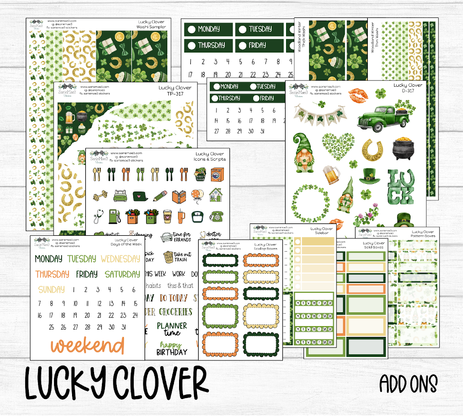 Hobonichi Cousin Kit, Lucky Clover, HCW-317