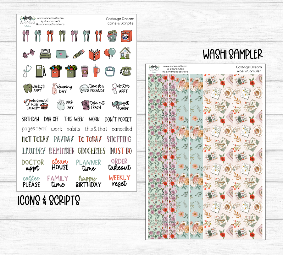Weekly Kit Add Ons, Cottage Dream, Kit 319
