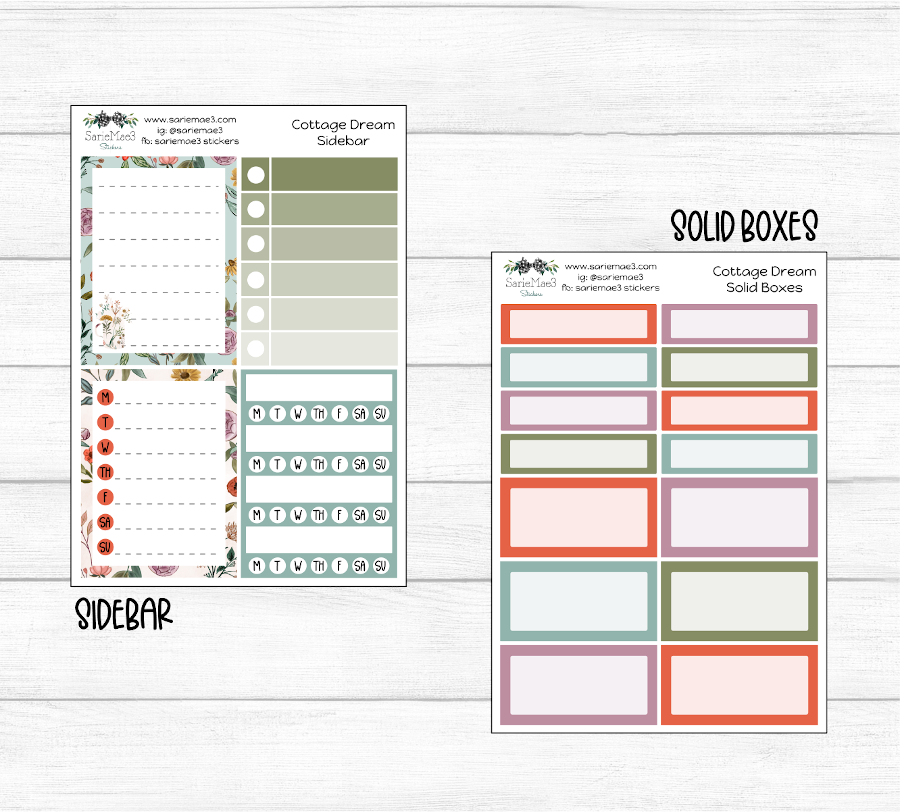 Weekly Kit Add Ons, Cottage Dream, Kit 319