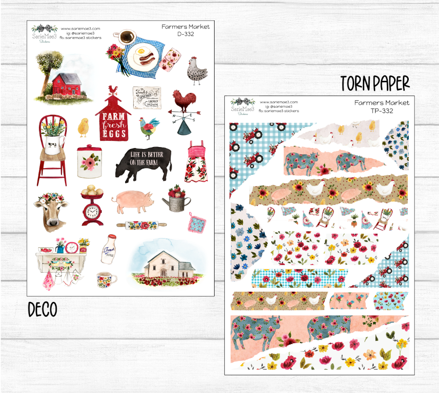 Weekly Kit Add Ons, Farmers Market, Kit 332