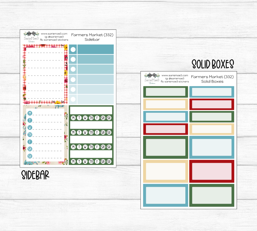 Weekly Kit Add Ons, Farmers Market, Kit 332