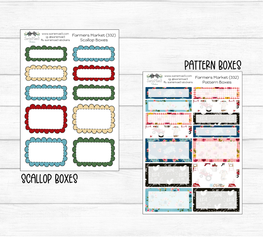 Weekly Kit Add Ons, Farmers Market, Kit 332