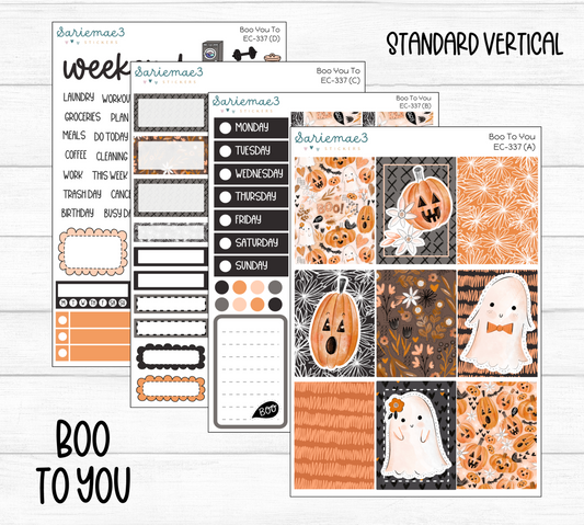 Vertical Weekly Kit, Boo To You, V-337