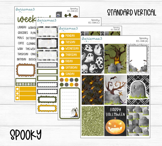 Vertical Weekly Kit, Spooky, V-338