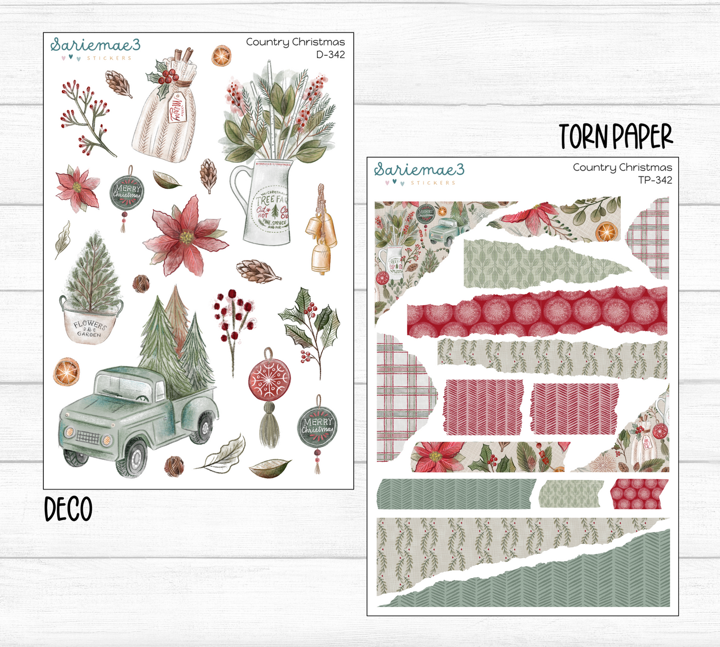 Weekly Kit Add Ons, Country Christmas, Kit 342