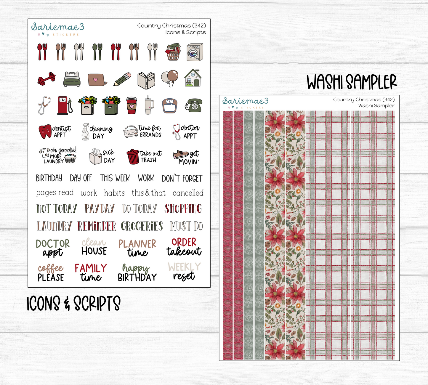 Weekly Kit Add Ons, Country Christmas, Kit 342