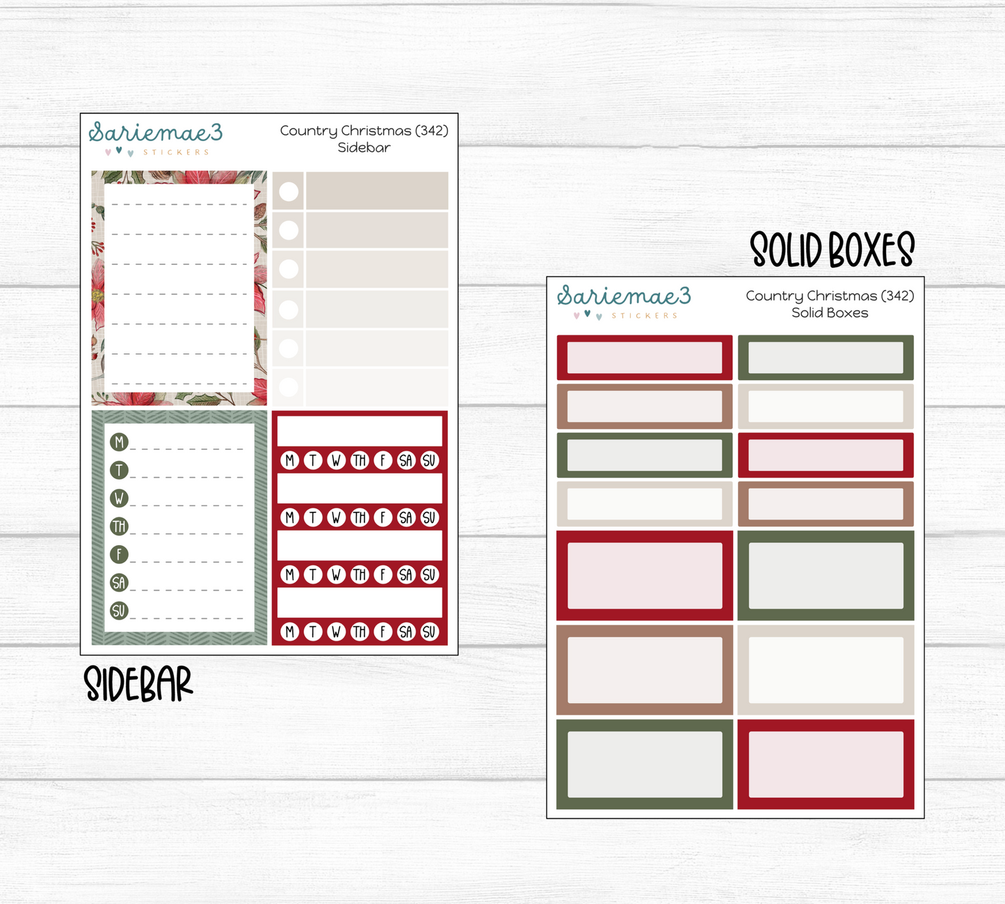 Weekly Kit Add Ons, Country Christmas, Kit 342