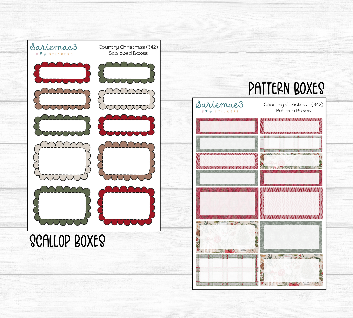 Weekly Kit Add Ons, Country Christmas, Kit 342