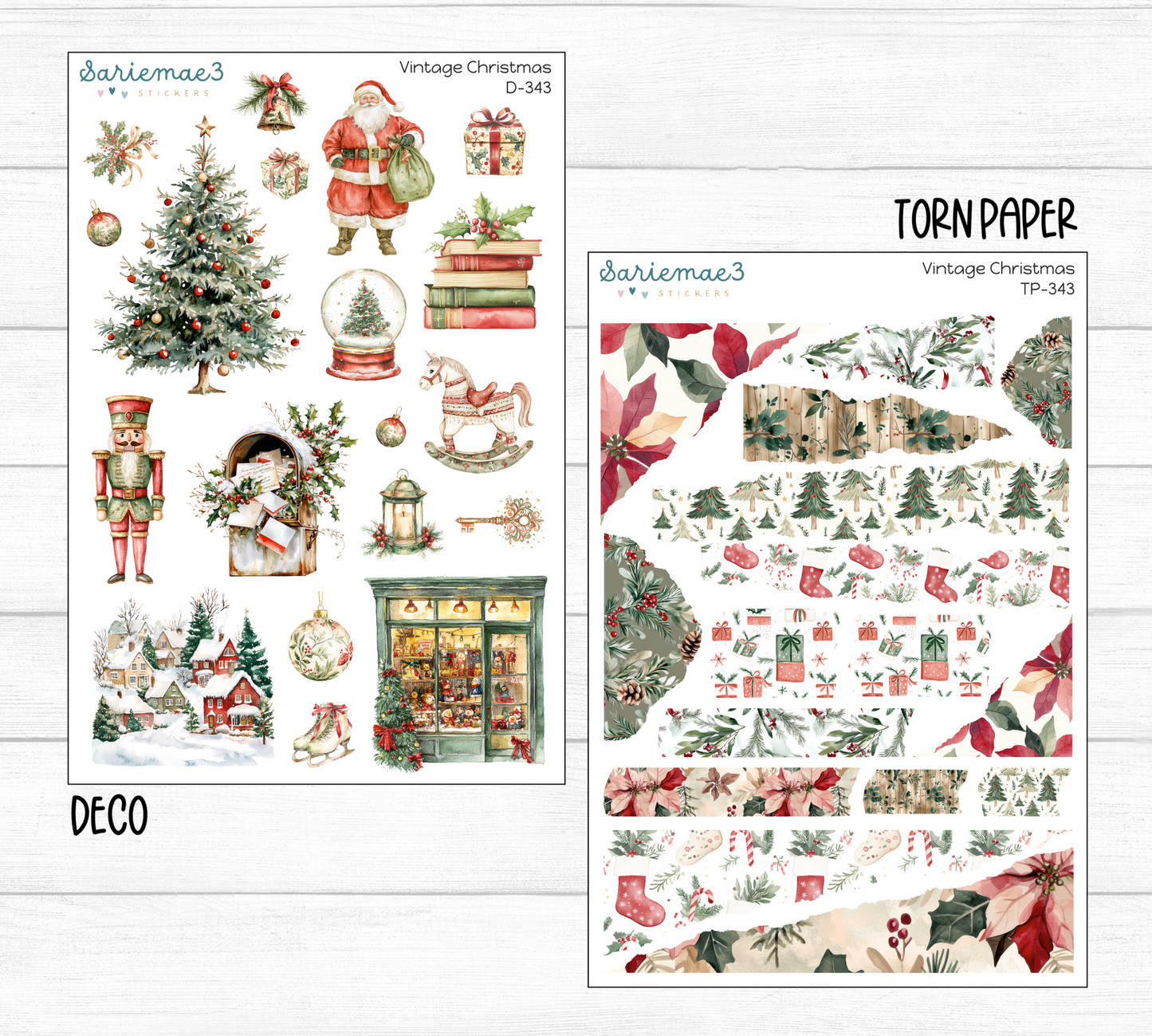 Weekly Kit Add Ons, Vintage Christmas, Kit 343