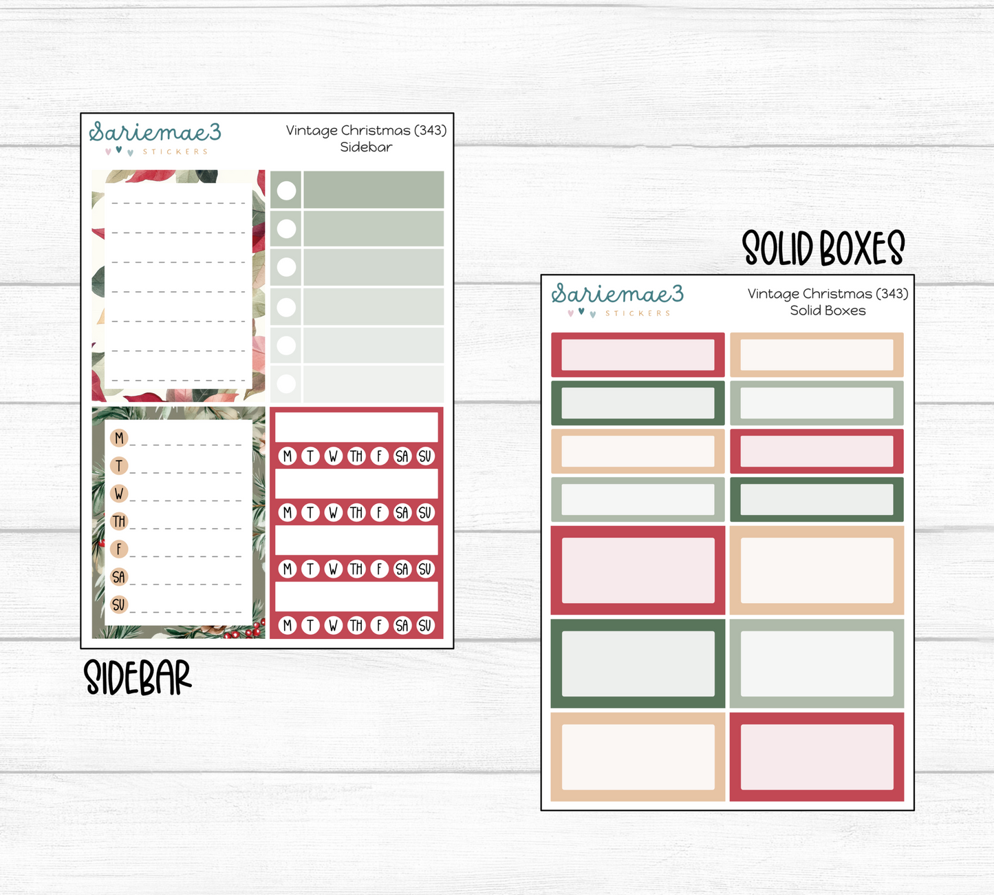 Weekly Kit Add Ons, Vintage Christmas, Kit 343