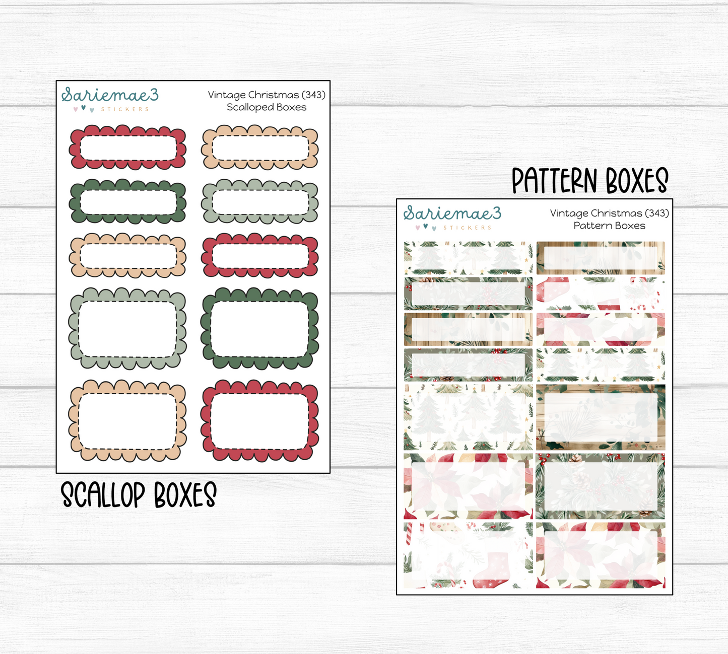 Weekly Kit Add Ons, Vintage Christmas, Kit 343