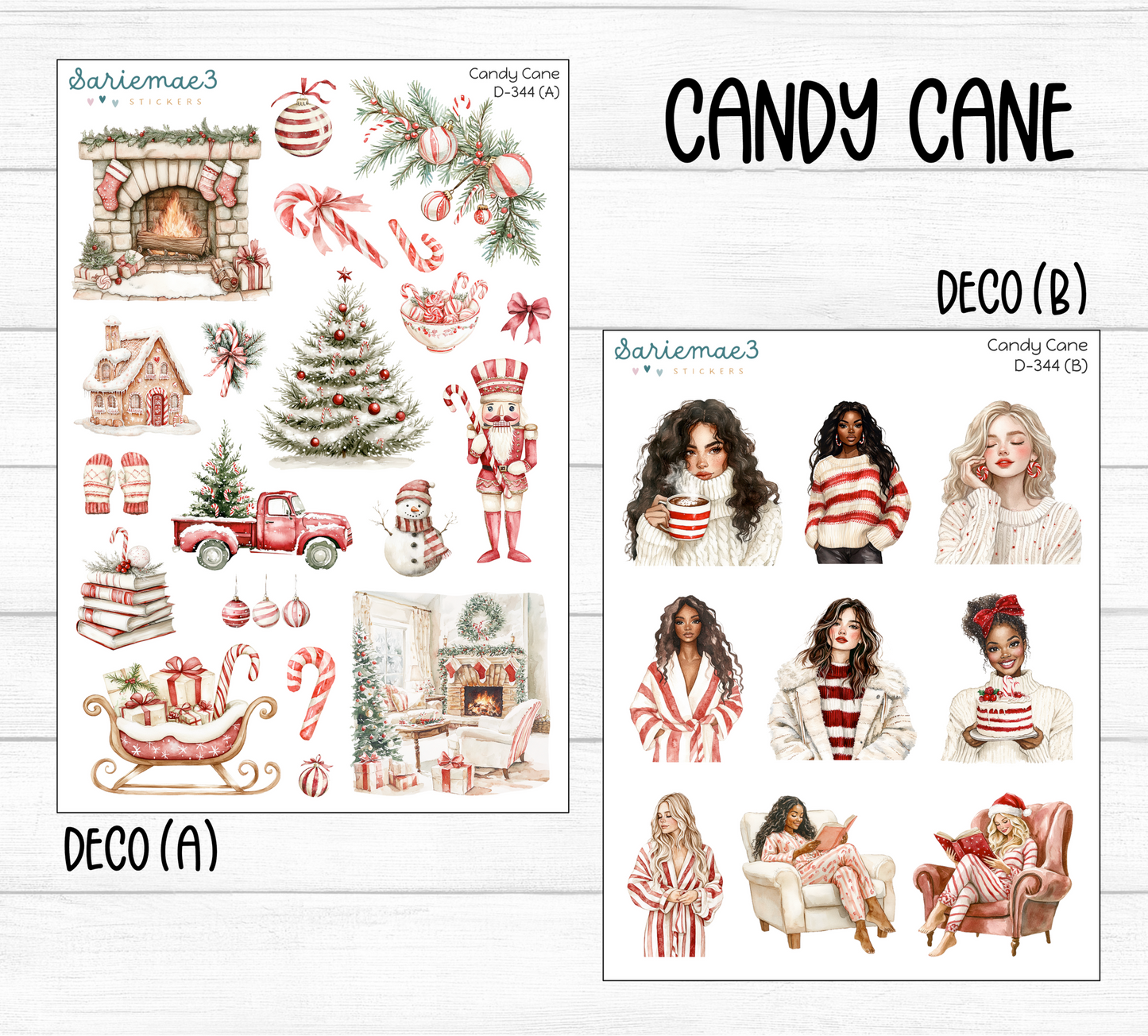 Weekly Kit Add Ons, Candy Cane, Kit 344