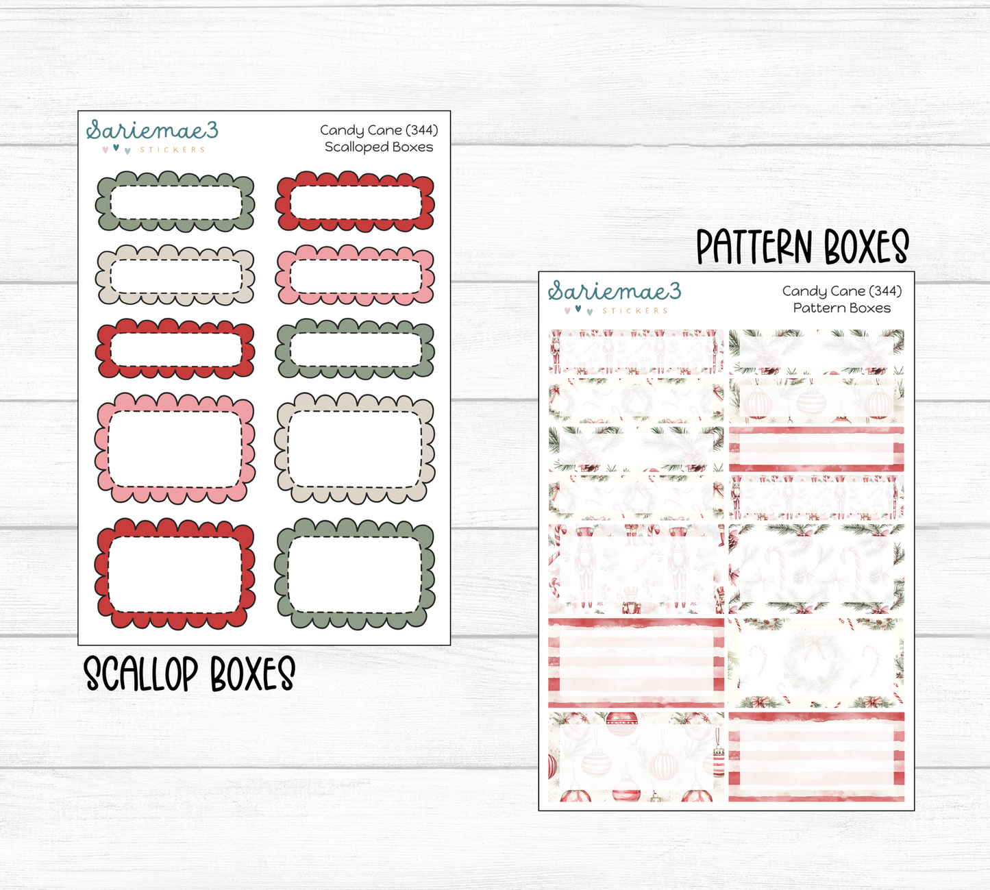 Weekly Kit Add Ons, Candy Cane, Kit 344