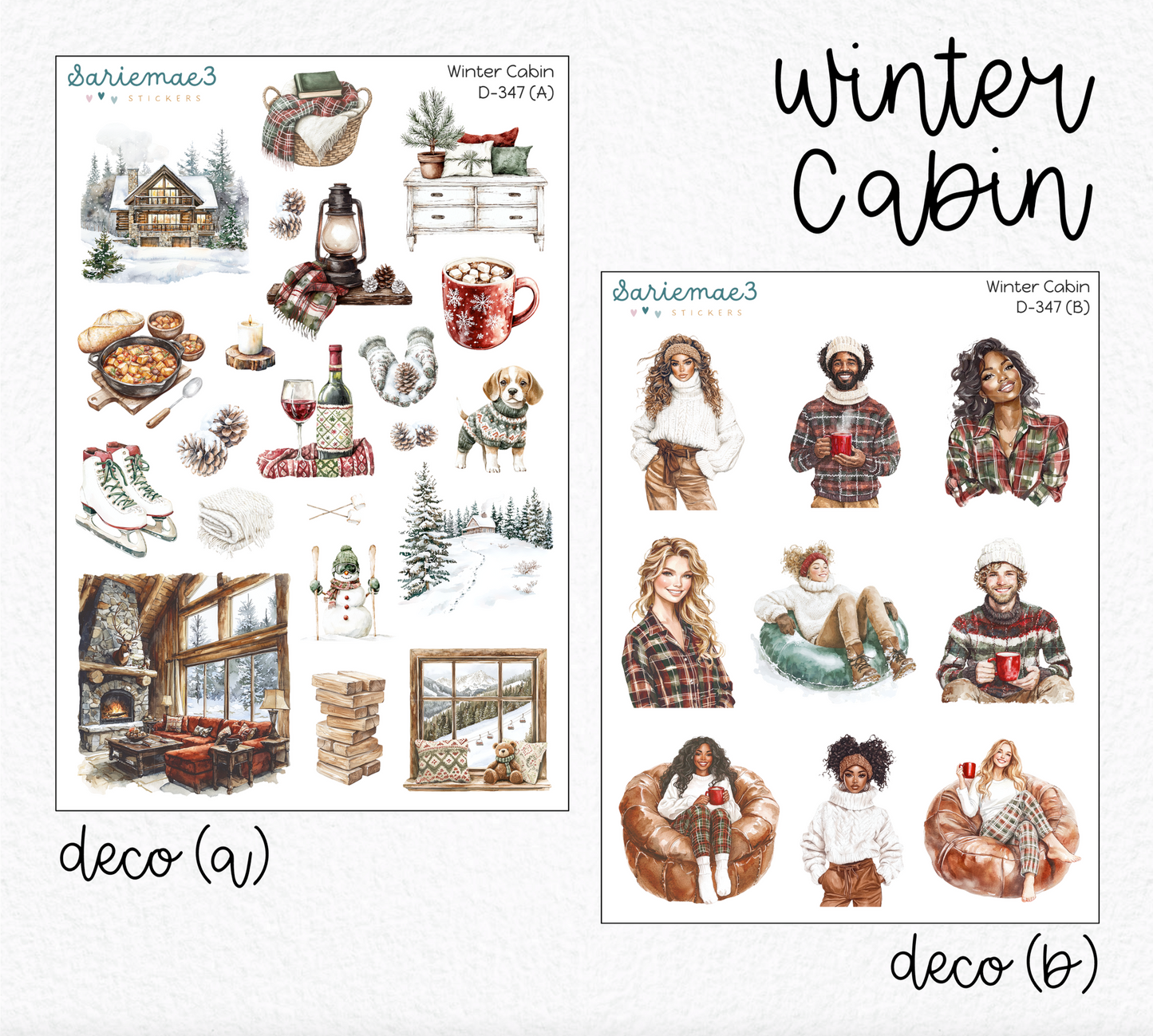 Weekly Kit Add Ons, Winter Cabin, Kit 347