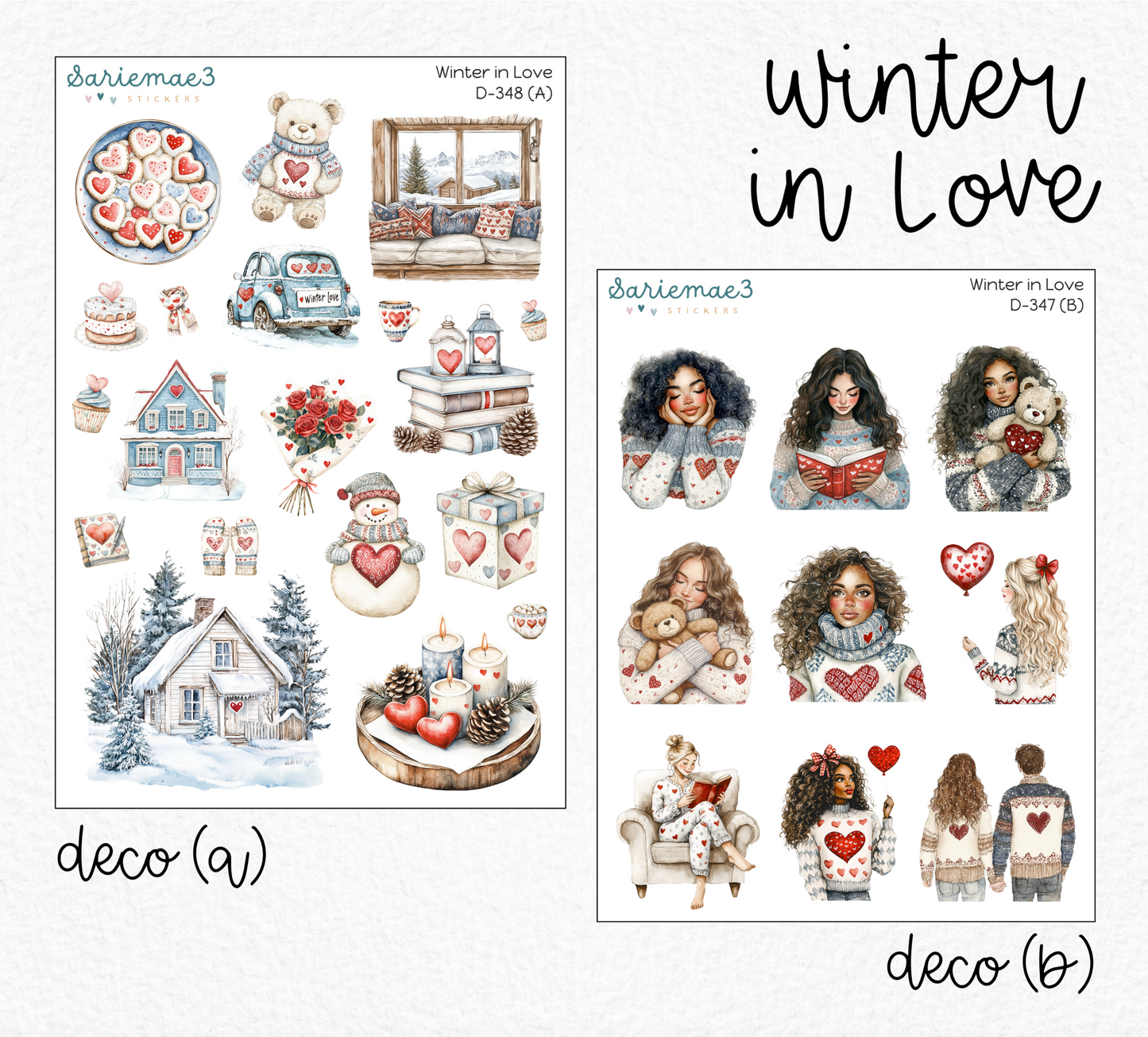 Weekly Kit Add Ons, Winter in Love, Kit 348