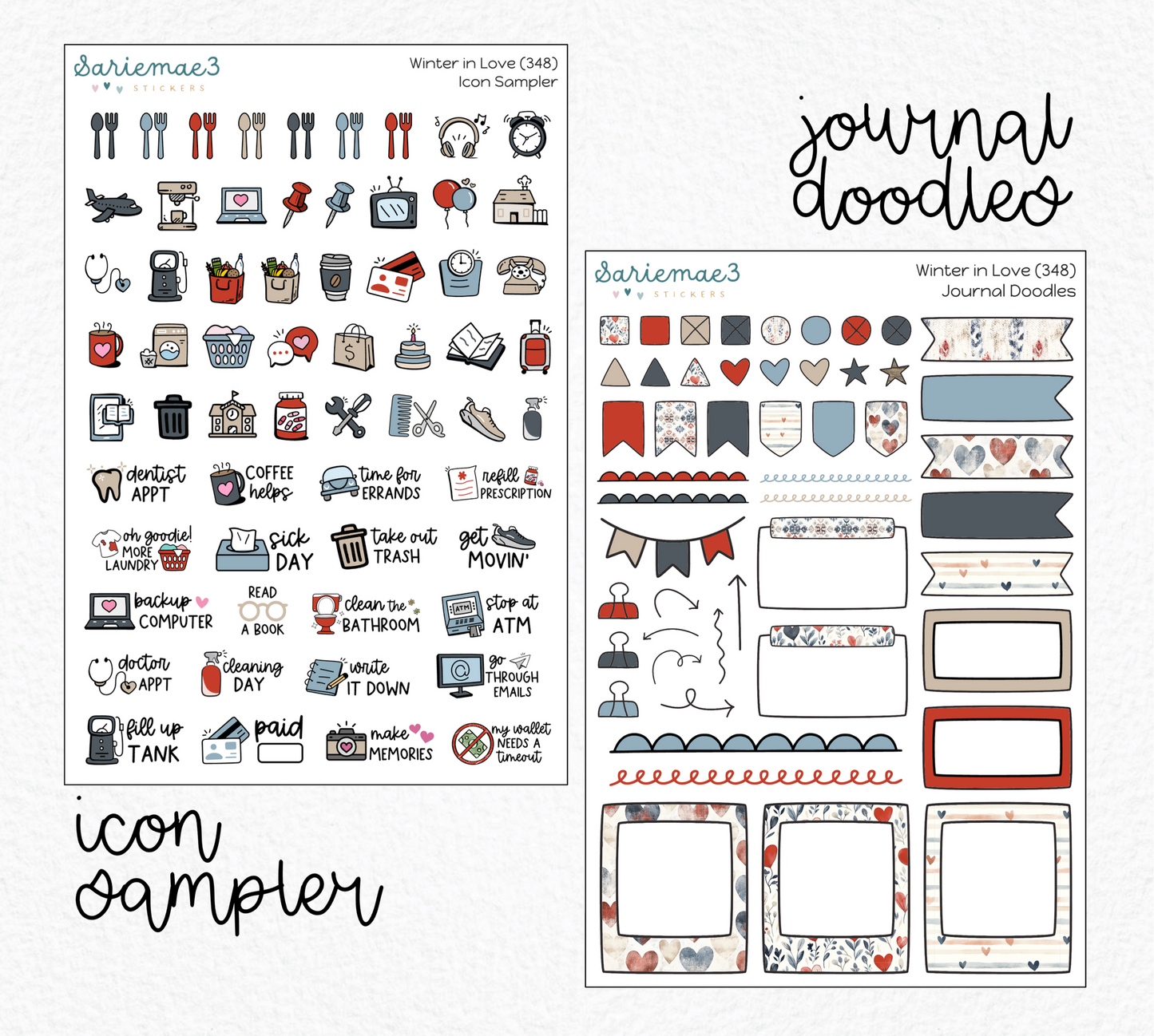 Weekly Kit Add Ons, Winter in Love, Kit 348