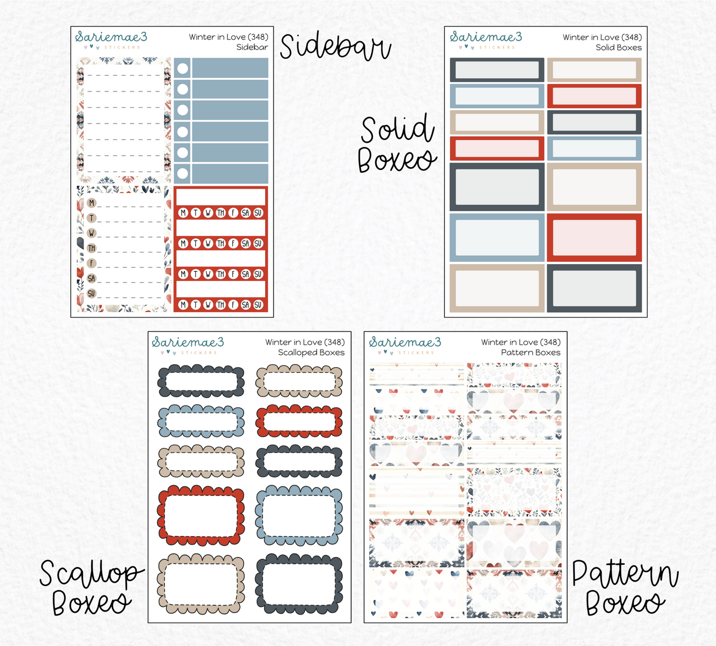 Weekly Kit Add Ons, Winter in Love, Kit 348