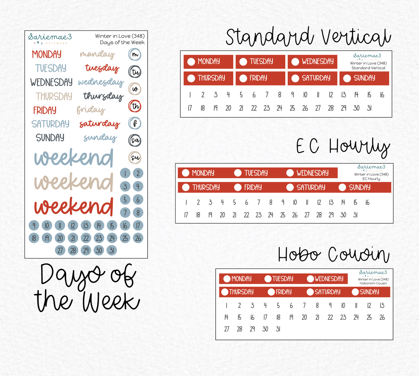 Weekly Kit Add Ons, Winter in Love, Kit 348