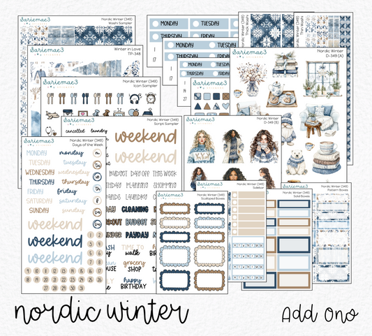 Weekly Kit Add Ons, Nordic Winter, Kit 349