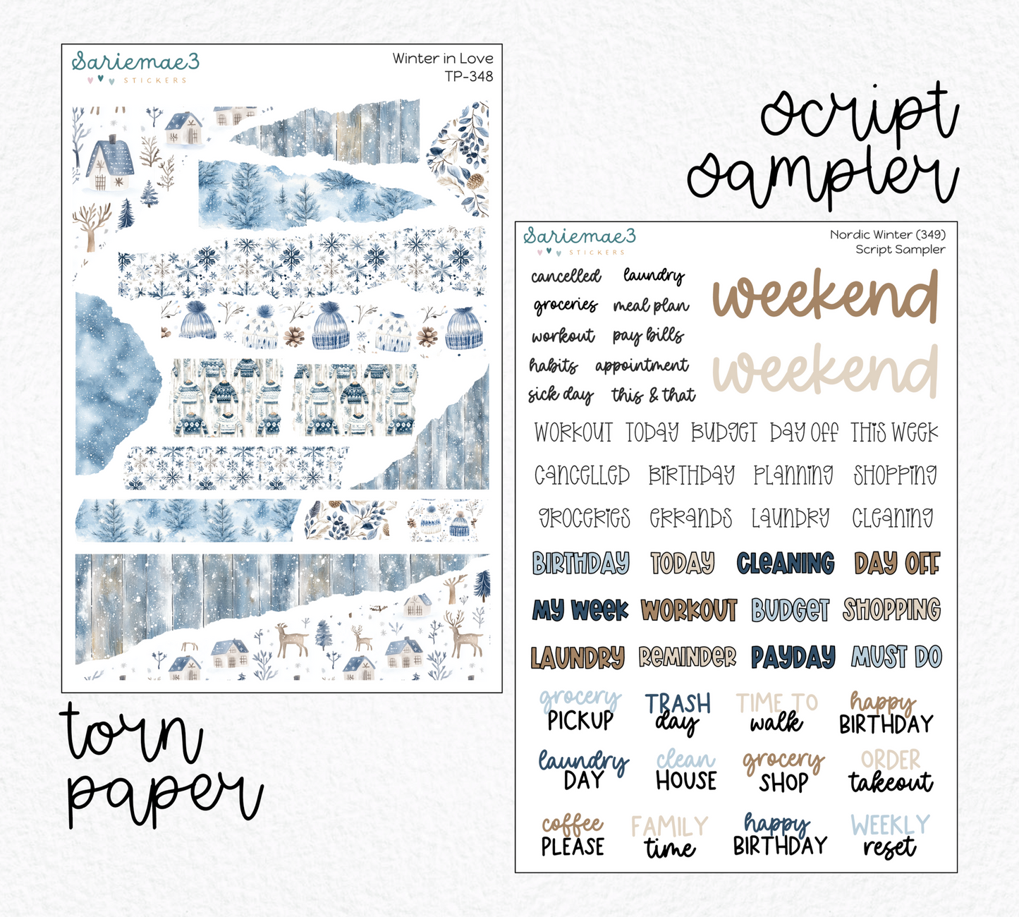 Weekly Kit Add Ons, Nordic Winter, Kit 349