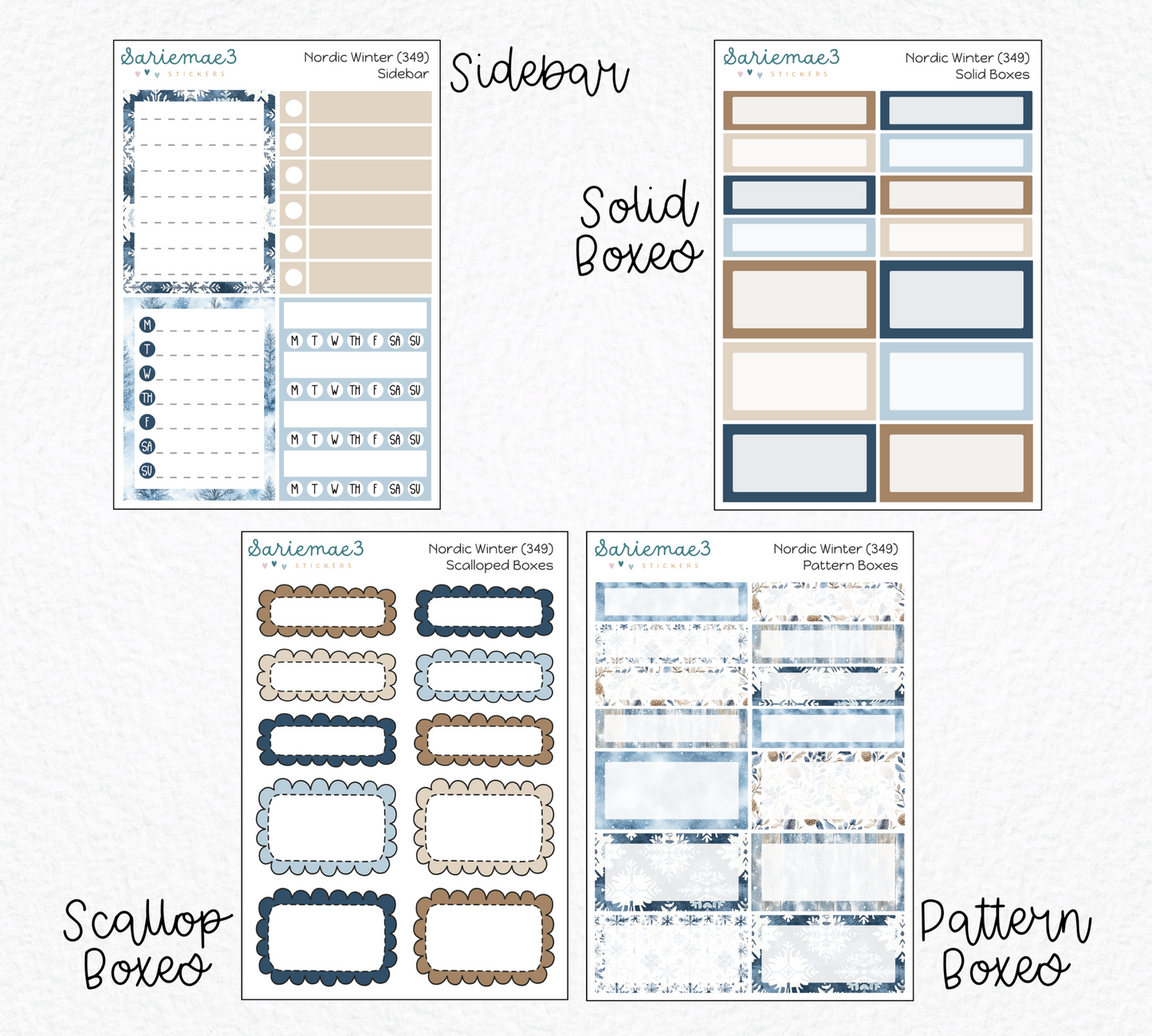 Weekly Kit Add Ons, Nordic Winter, Kit 349