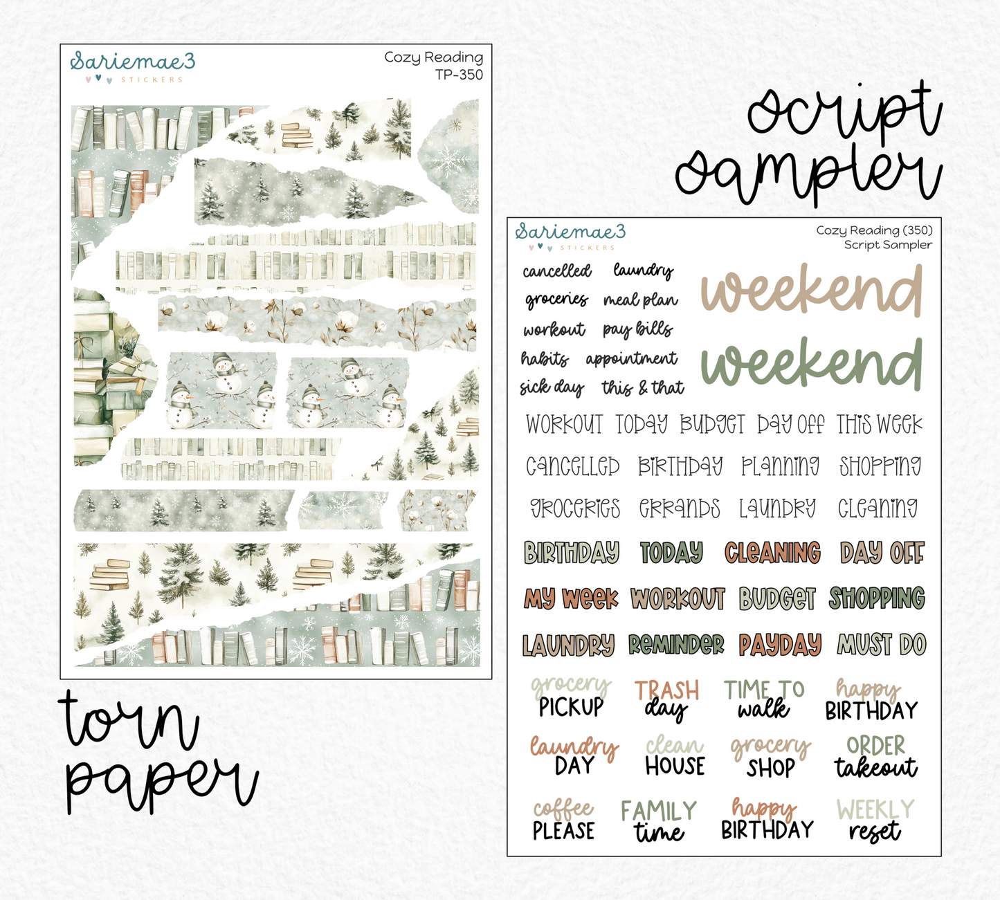 Weekly Kit Add Ons, Cozy Reading, Kit 350