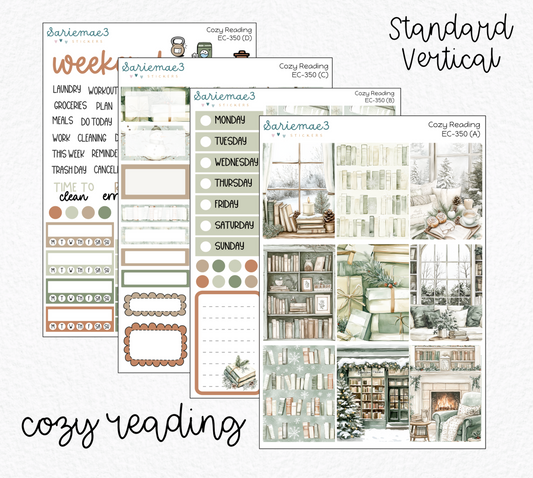 Vertical Weekly Kit, Cozy Reading, V-350