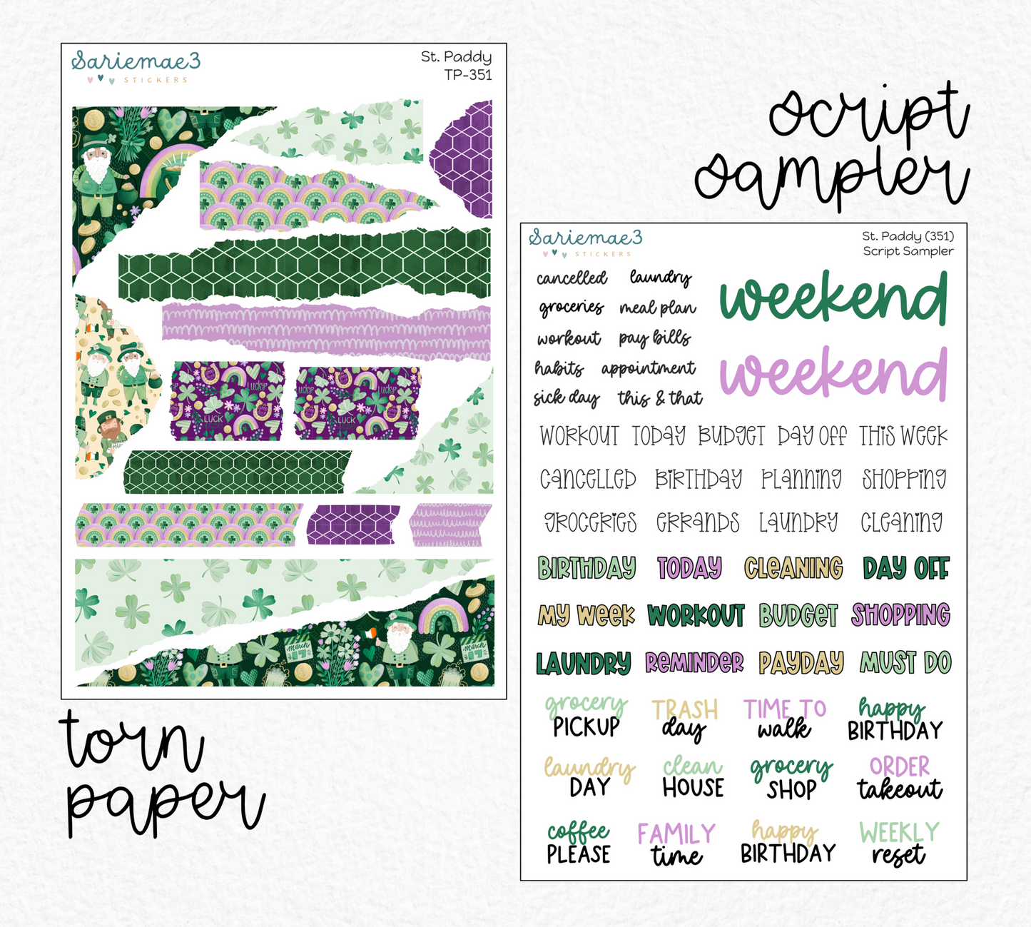 Weekly Kit Add Ons, St. Paddy, Kit 351