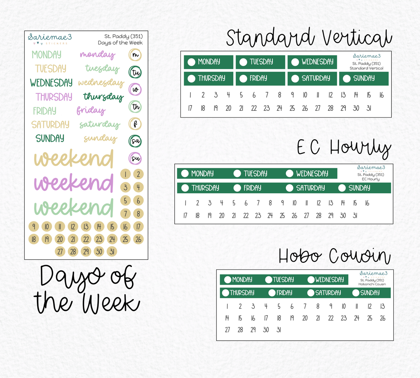 Weekly Kit Add Ons, St. Paddy, Kit 351