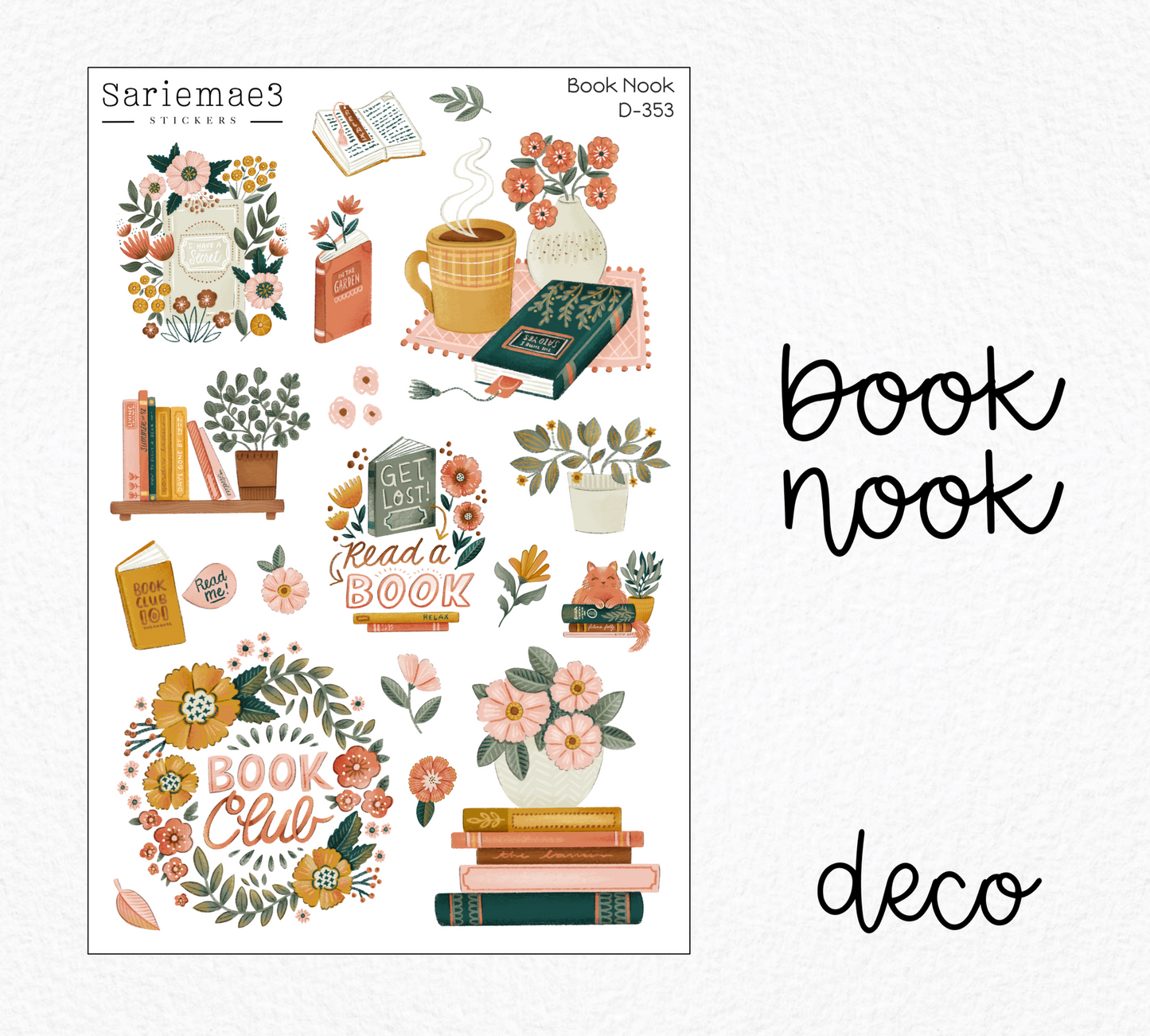 Weekly Kit Add Ons, Book Nook, Kit 353