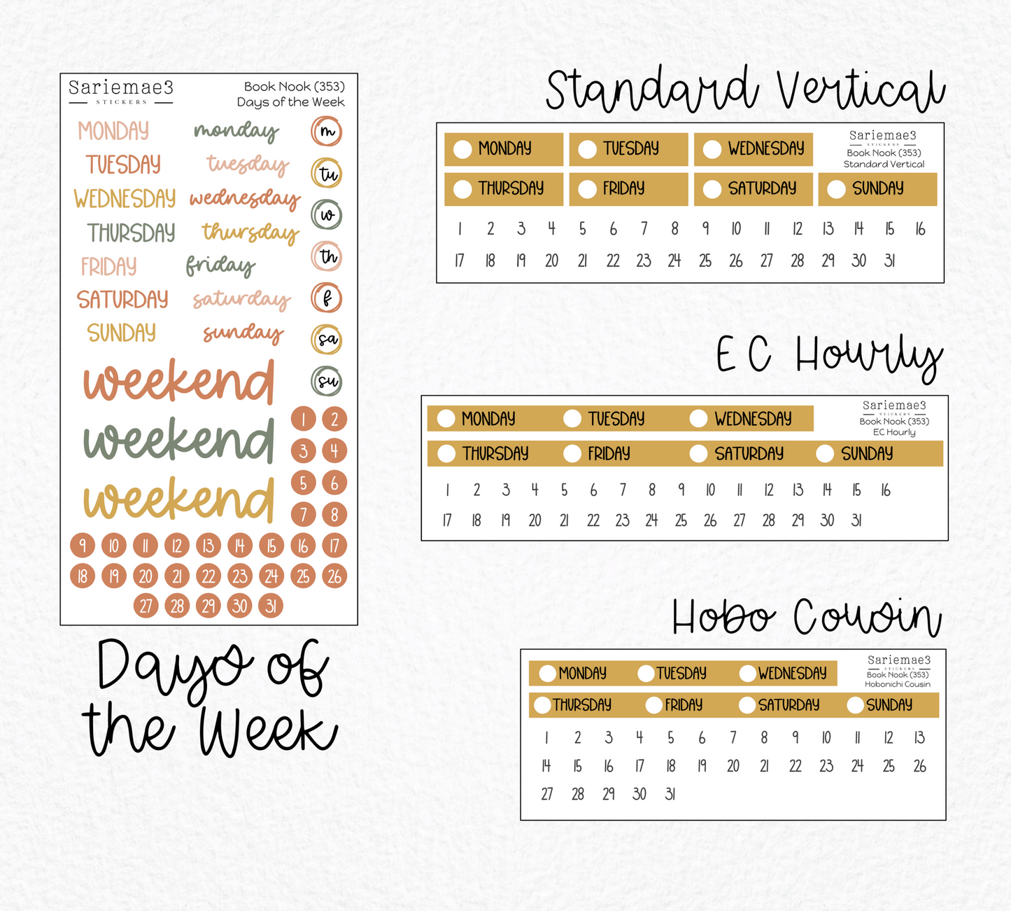 Weekly Kit Add Ons, Book Nook, Kit 353